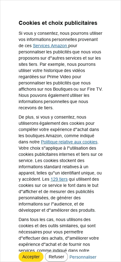 Amazon.fr 首页截图