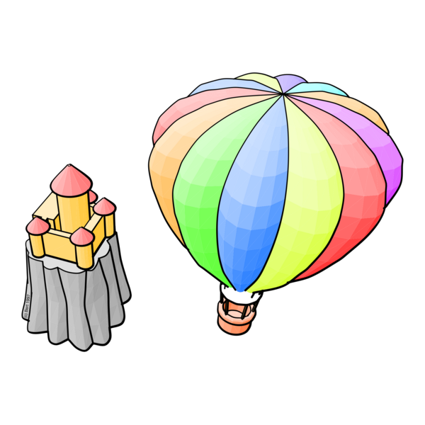 Squeak Smalltalk balloon and island