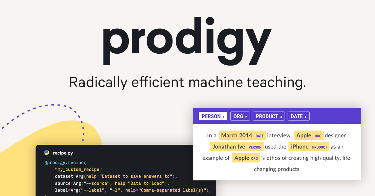 Prodigy  · An annotation tool for AI, Machine Learning & NLP · Twitter