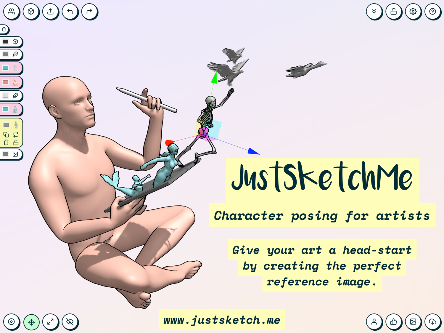 JustSketchMe - Character posing for artists · Twitter