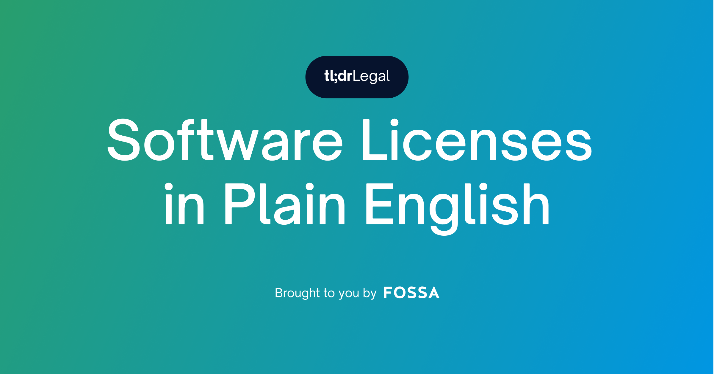 TLDRLegal - Software Licenses Explained in Plain English · Twitter