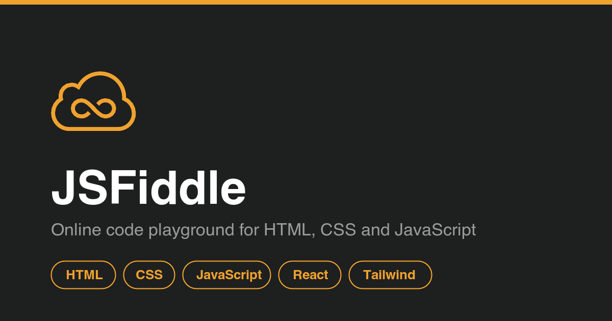 JSFiddle - online code playground