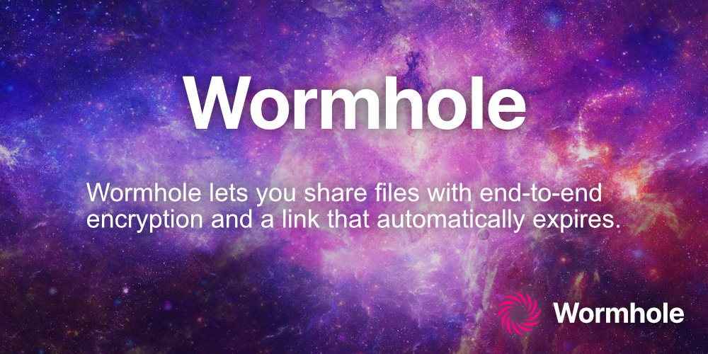 Wormhole - 简单、私密的文件共享 · Twitter