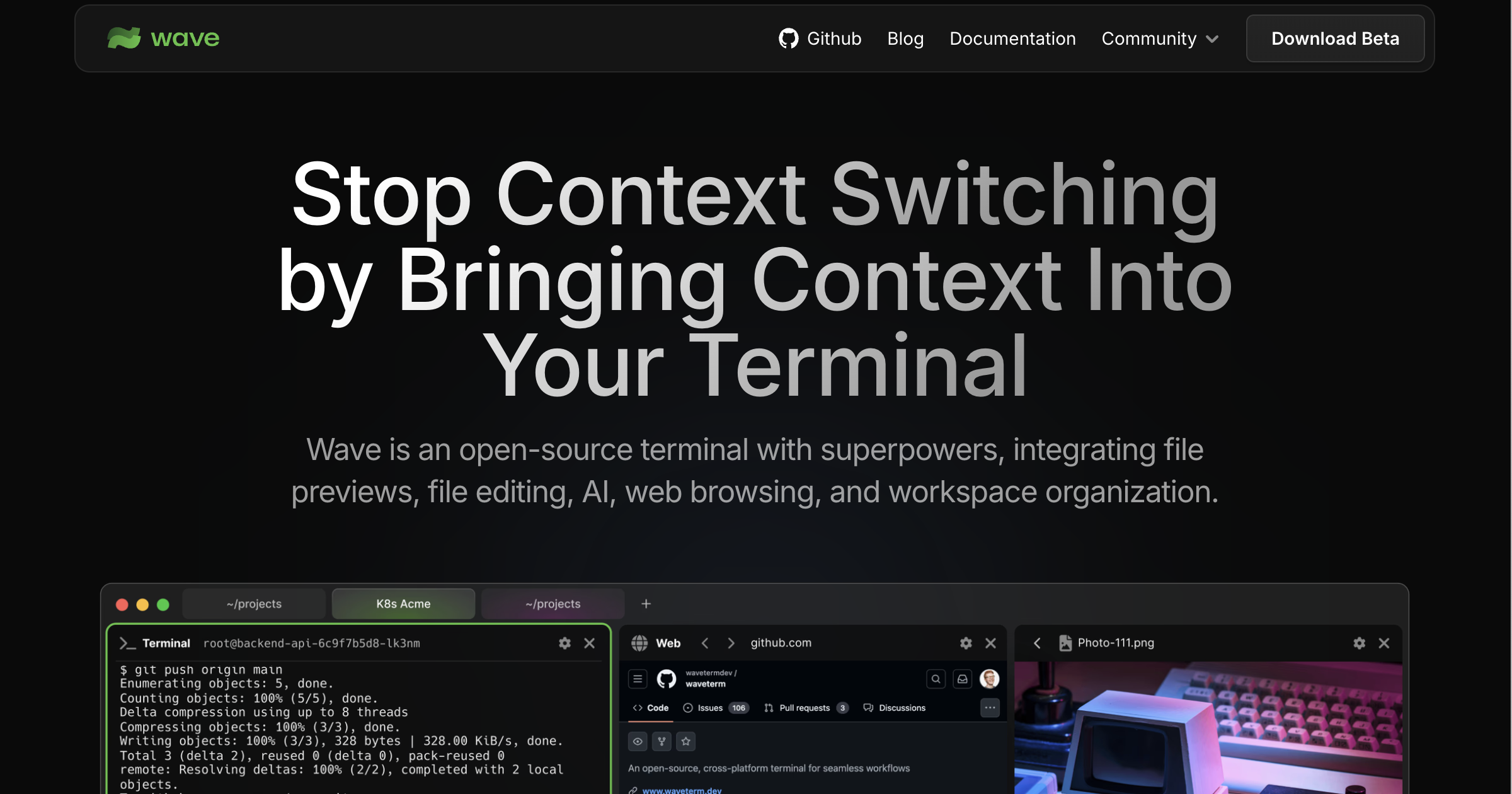 Wave Terminal — Upgrade Your Command Line · Twitter