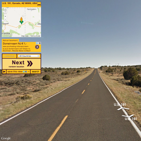 RandomStreetView.com shows random streetview images from around the world. An extraordinarily addictive and fun site. · Twitter