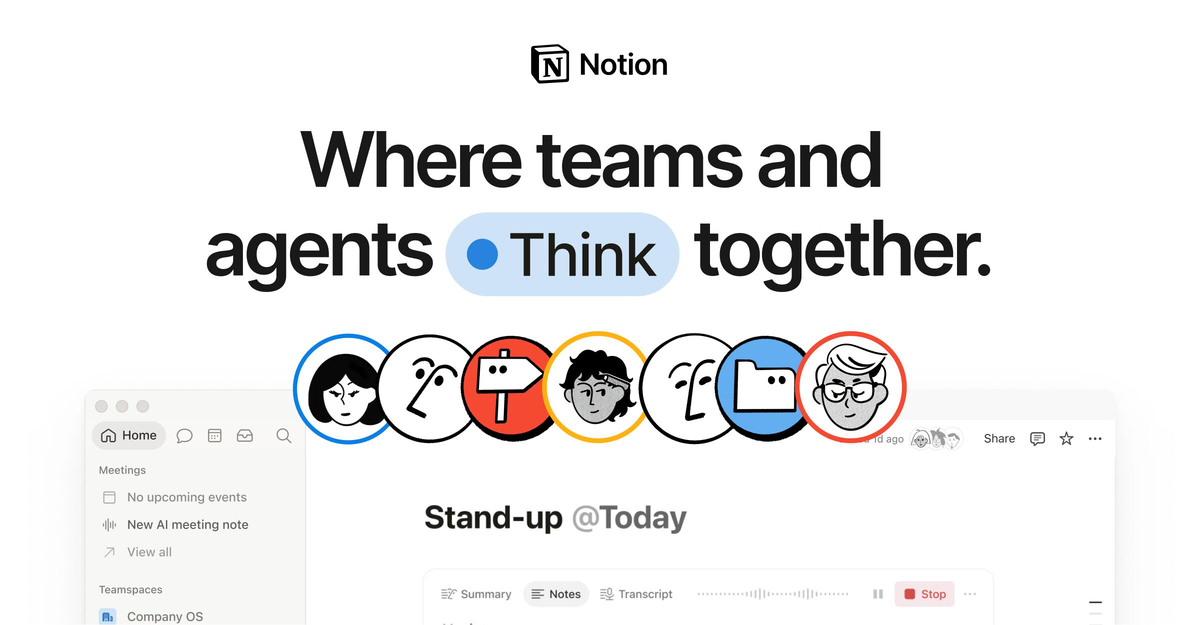 Notion | Where teams and agents work together · Twitter