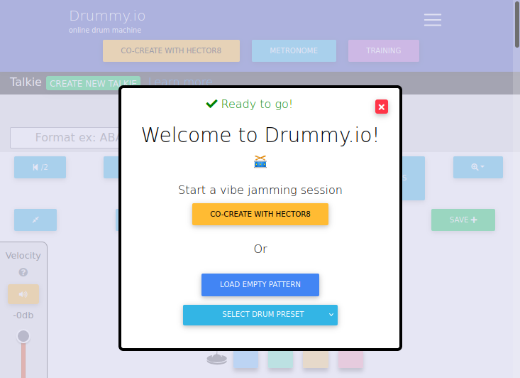 Drummy.io | An AI Drum Machine That Listens · Twitter