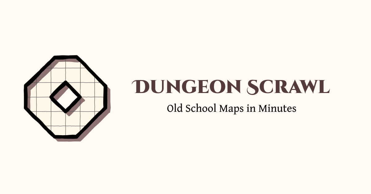 Dungeon Scrawl｜幾分鐘內繪製老派地圖