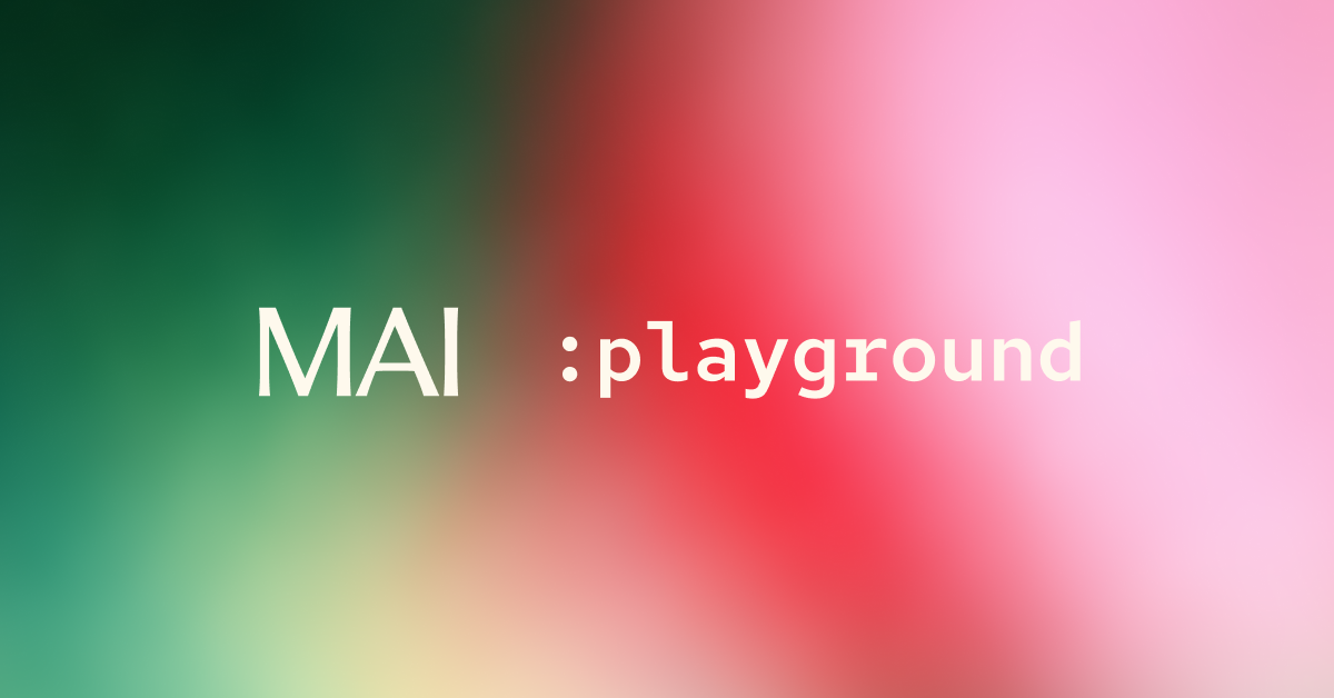 MAI Playground · Twitter