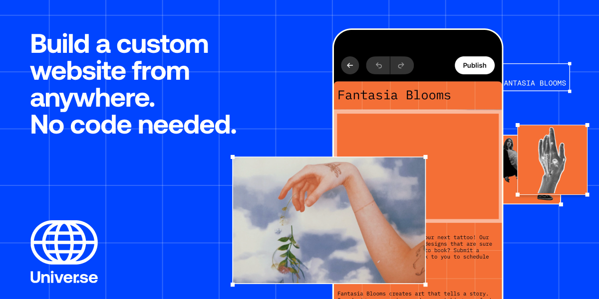 Universe Website Builder | Design Custom Sites with No Code · Twitter