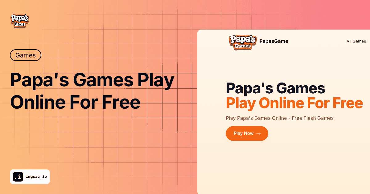Play Papa's Games Online for Free - Papa's Freezeria and More