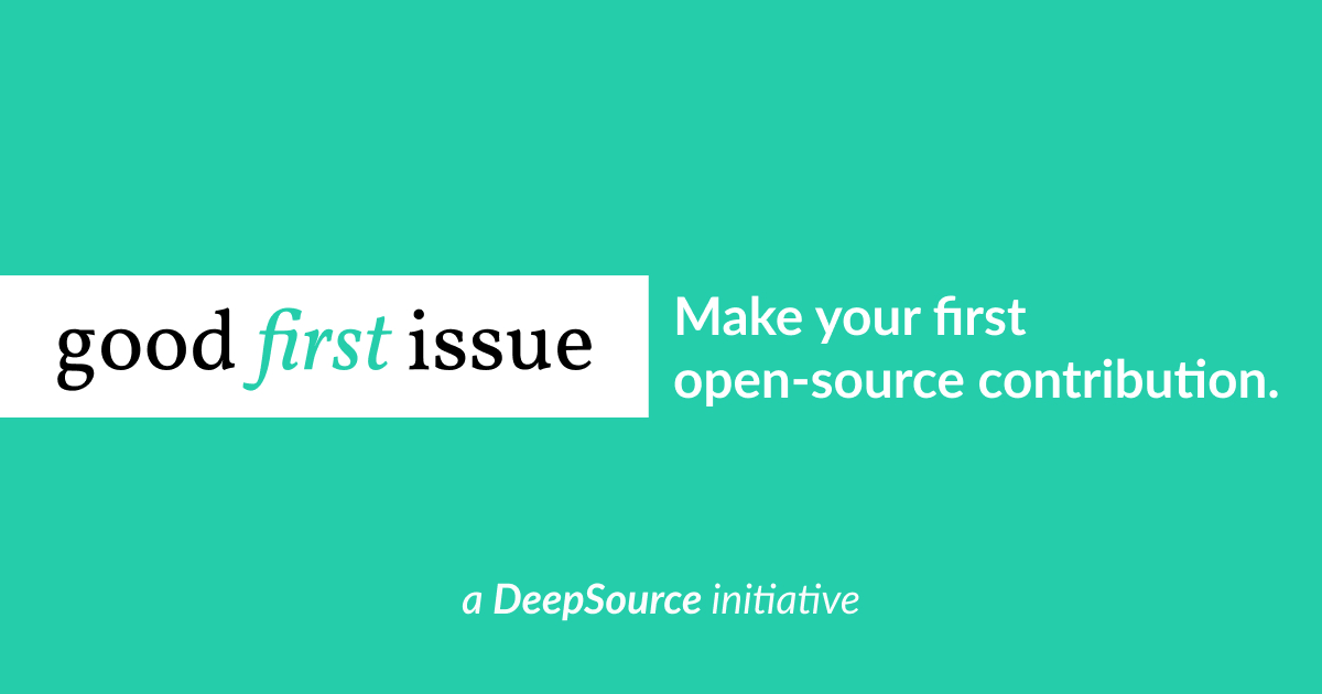 Good First Issue: Make your first open-source contribution · Twitter
