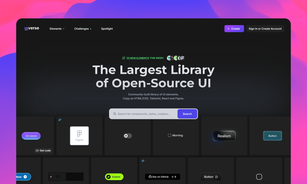 Uiverse | The Largest Library of Open-Source UI elements · Twitter