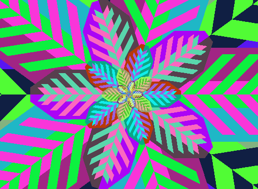 Infinitely zooming floral and geometric patterns · Twitter
