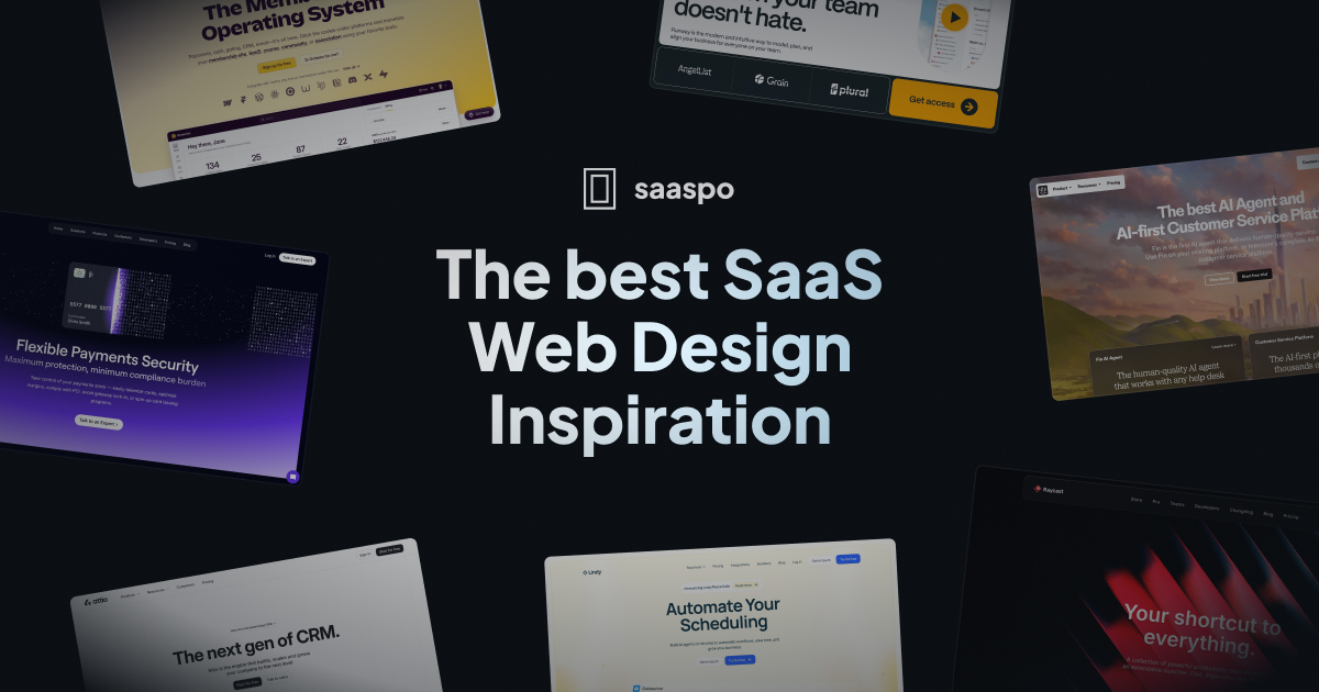 The best SaaS Web Design Inspiration | Saaspo · Twitter