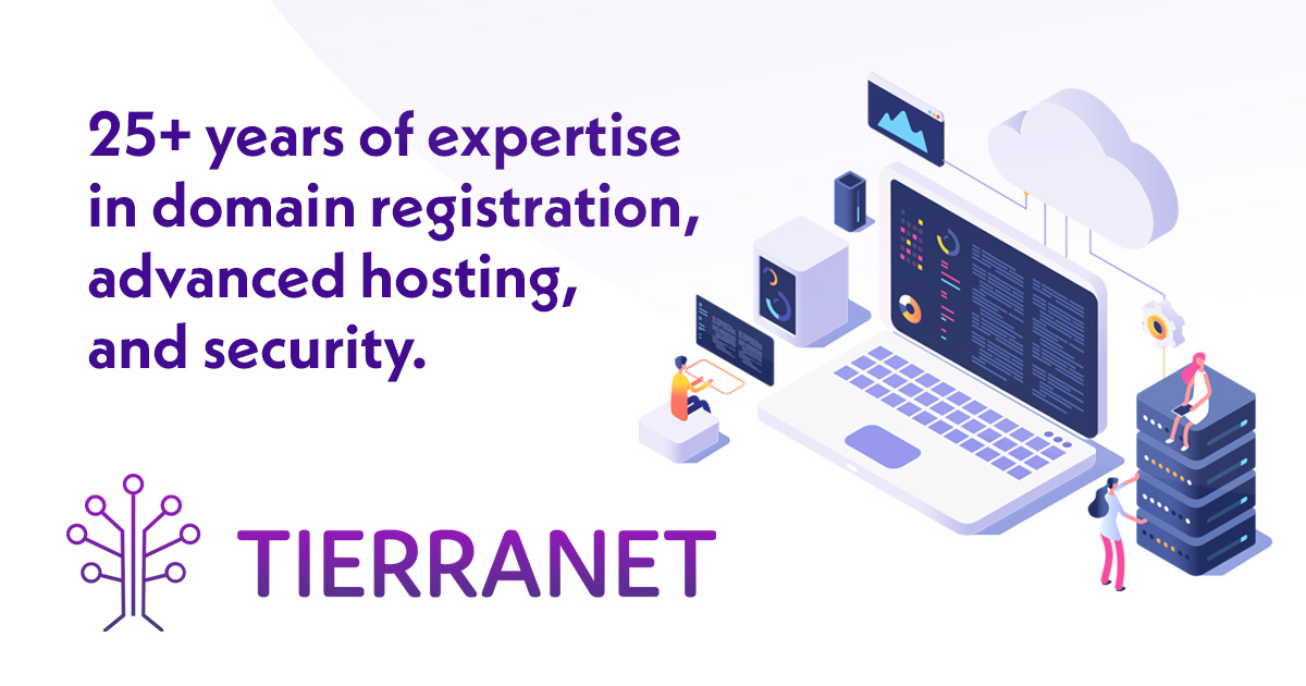 Domain name registration, hosting, website builder and SSL - TierraNet · Twitter