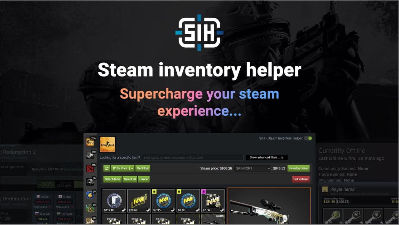 Steam Inventory Helper - available in chrome store · Twitter