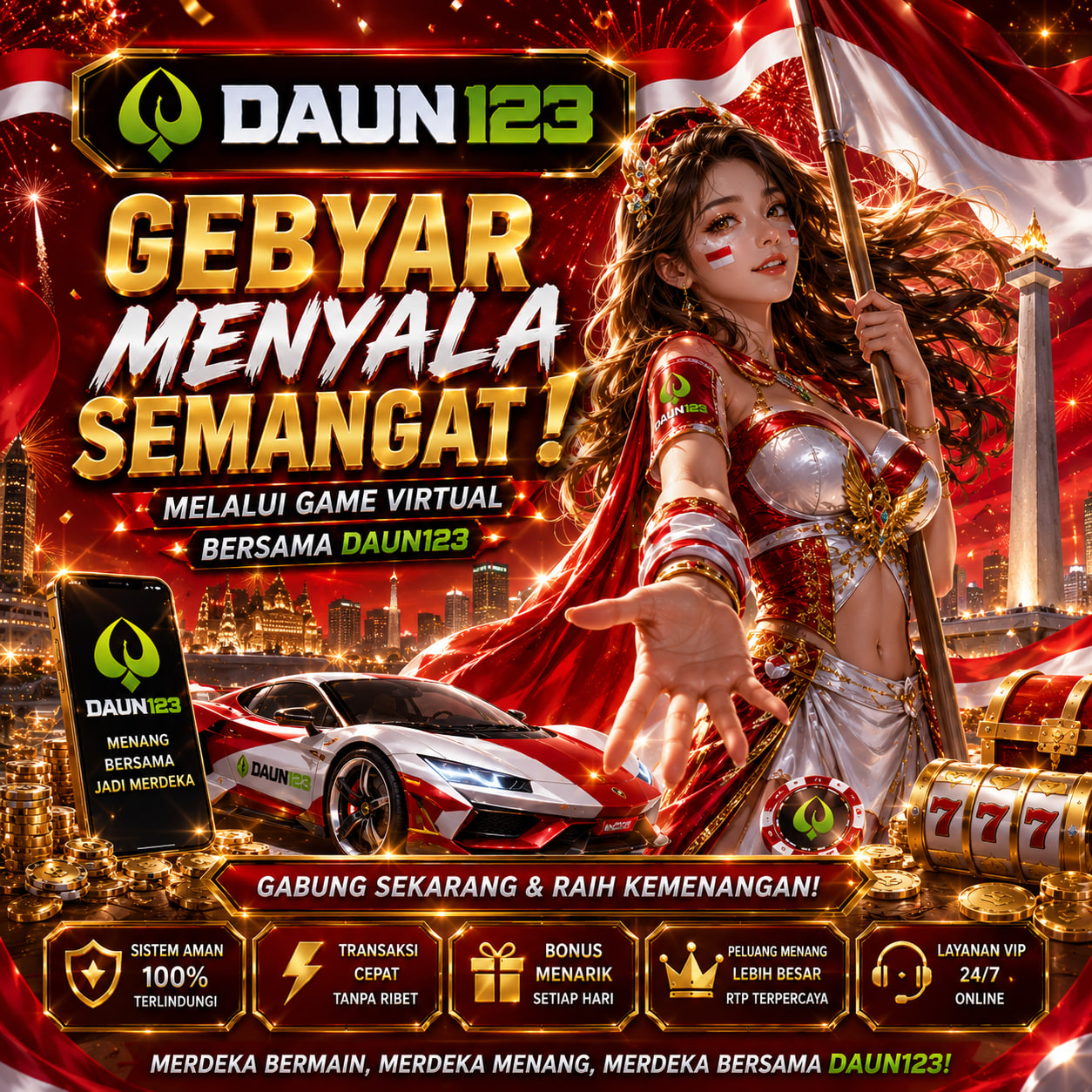 DAUN123 ~ Hari Merdeka 17 Agustus Segera Datang Lewat Game Virtual DAUN123 · Twitter
