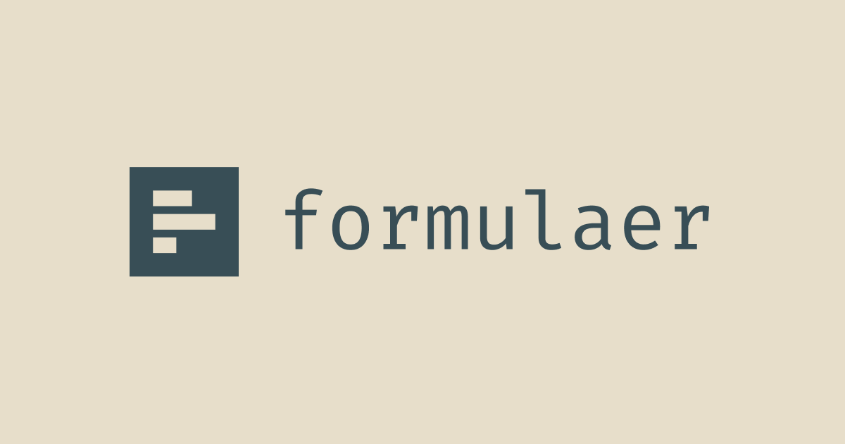 Formulaer — Free, simple and clean forms · Twitter