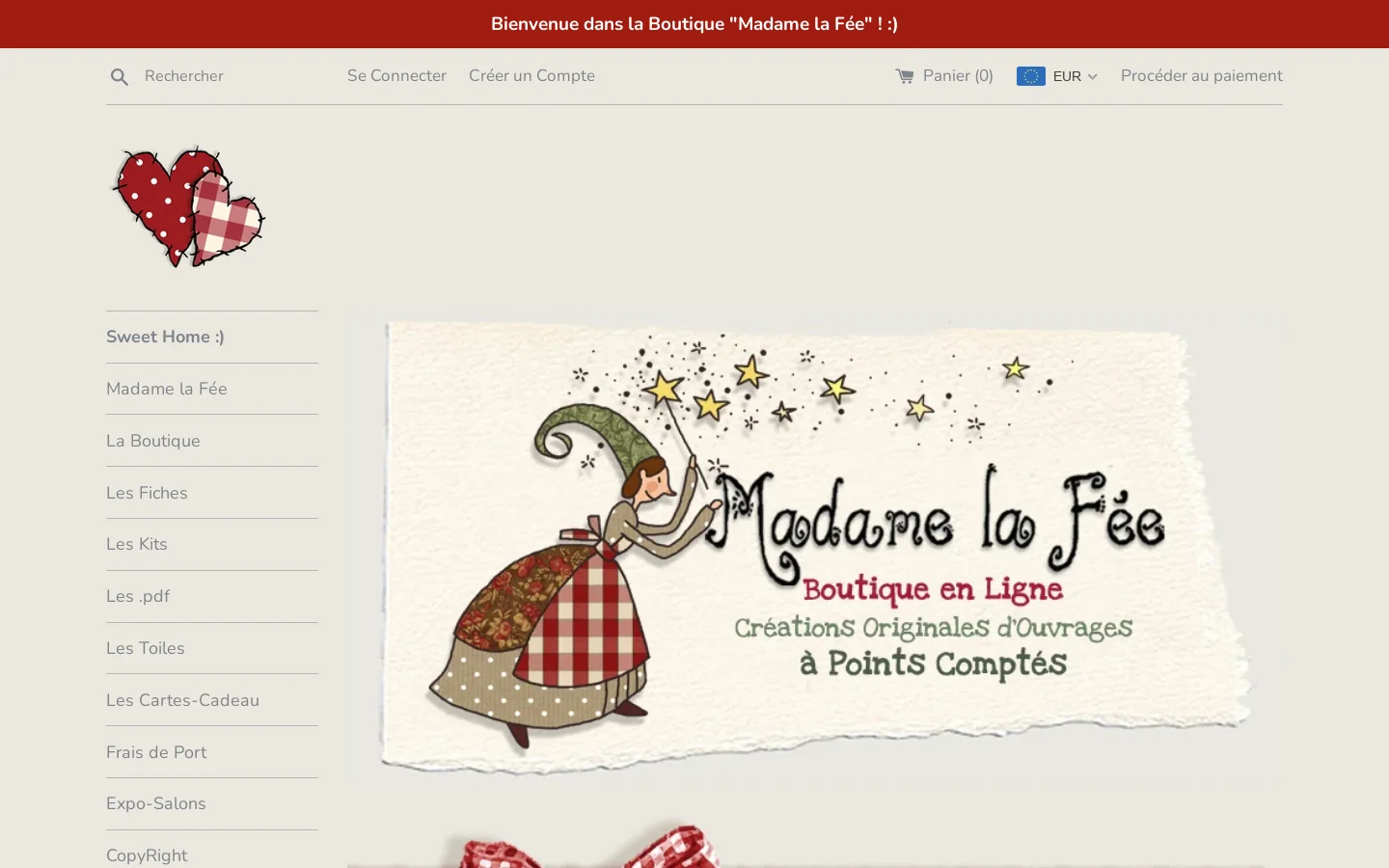 MADAME LA FEE 首页截图