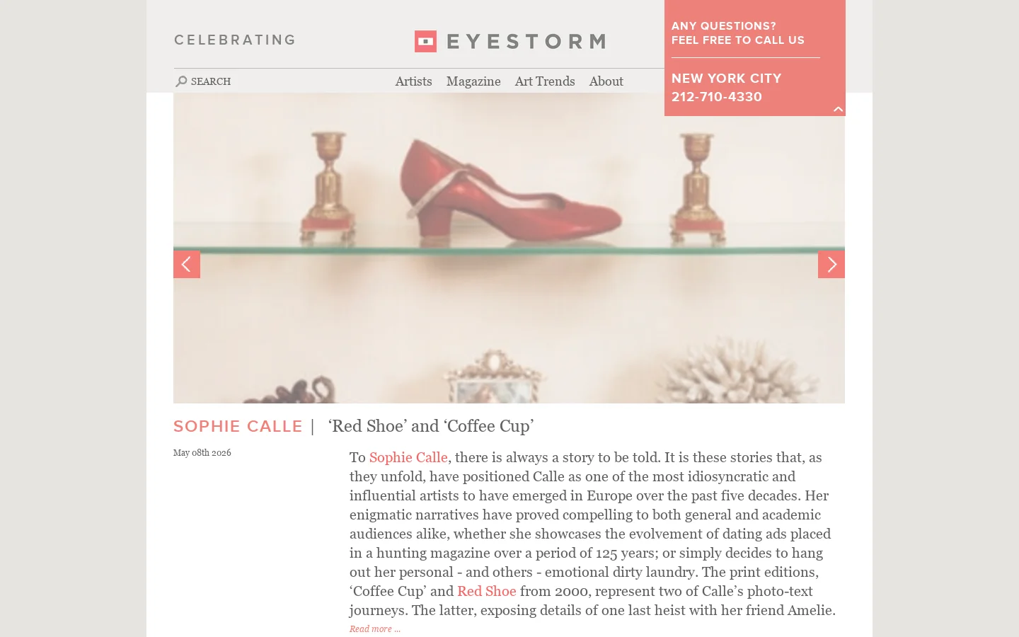 Eyestorm 首页截图