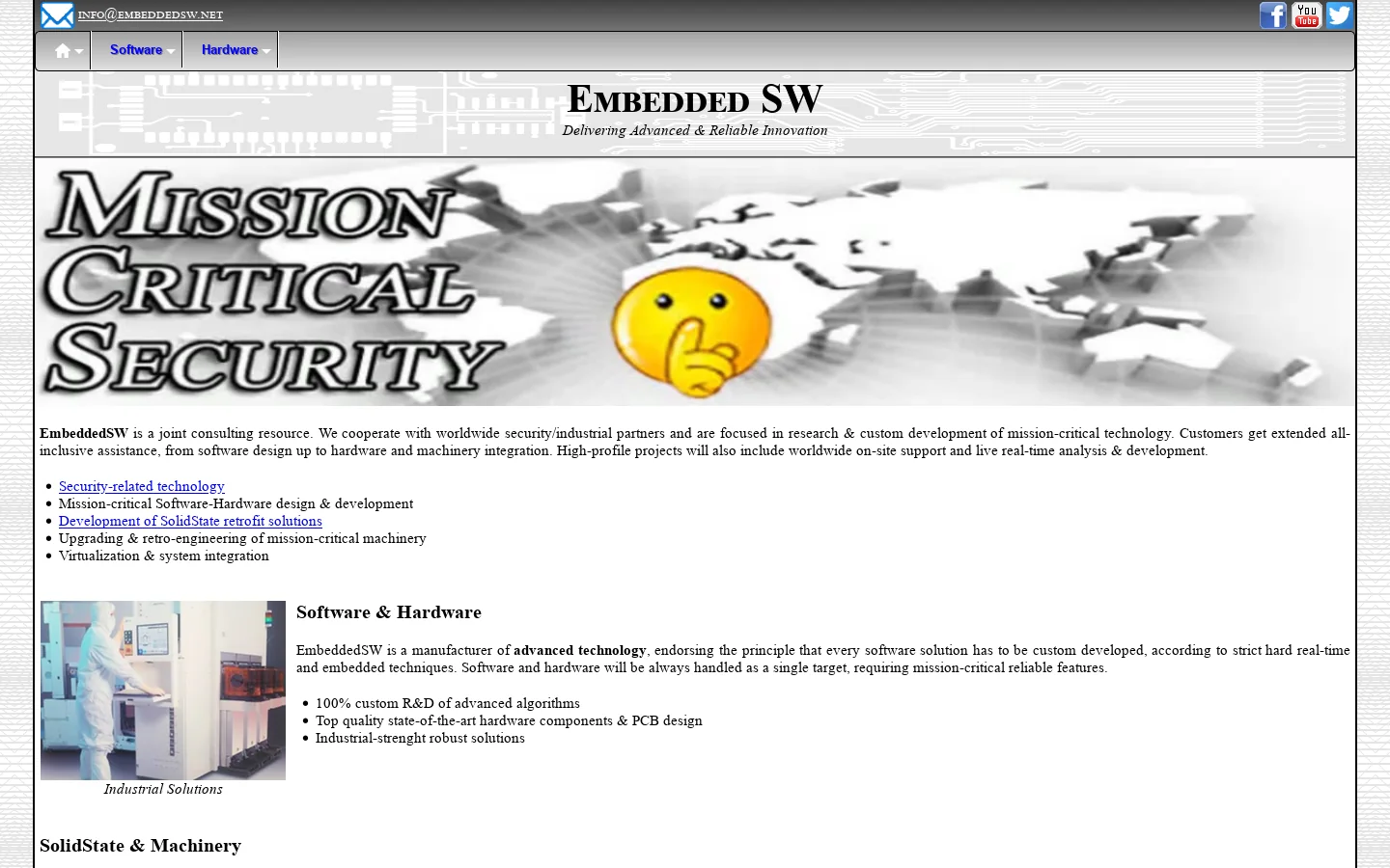 EmbeddedSW 首页截图