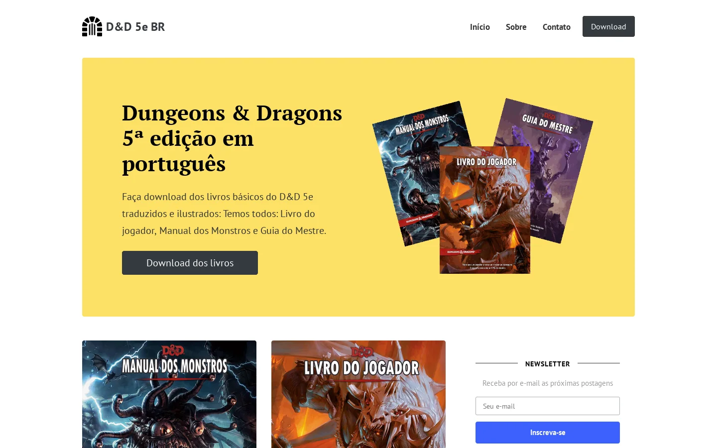 | D&D 5e BR 首页截图