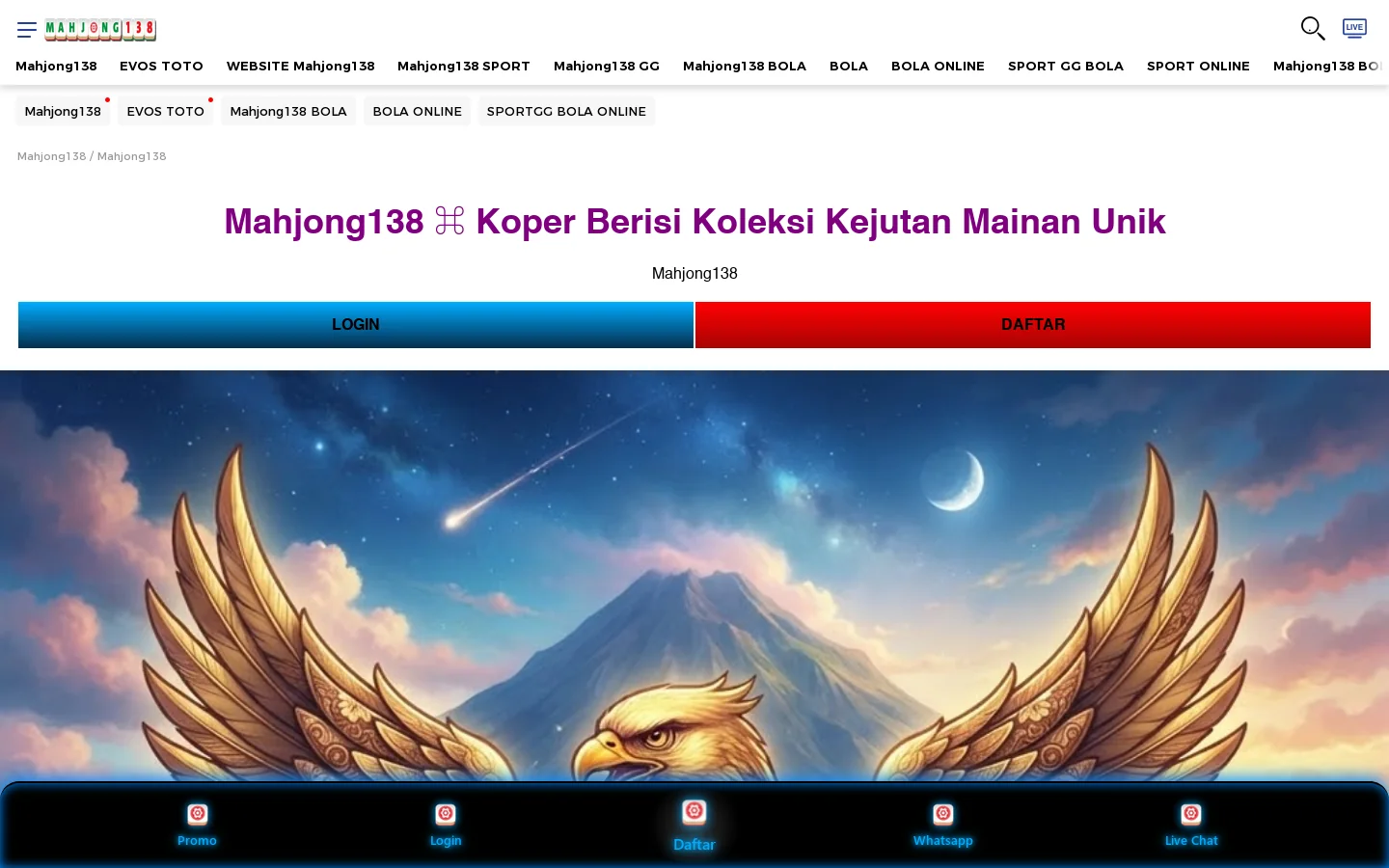 Mahjong138 ⌘ Koper Berisi Koleksi Kejutan Mainan Unik 首页截图