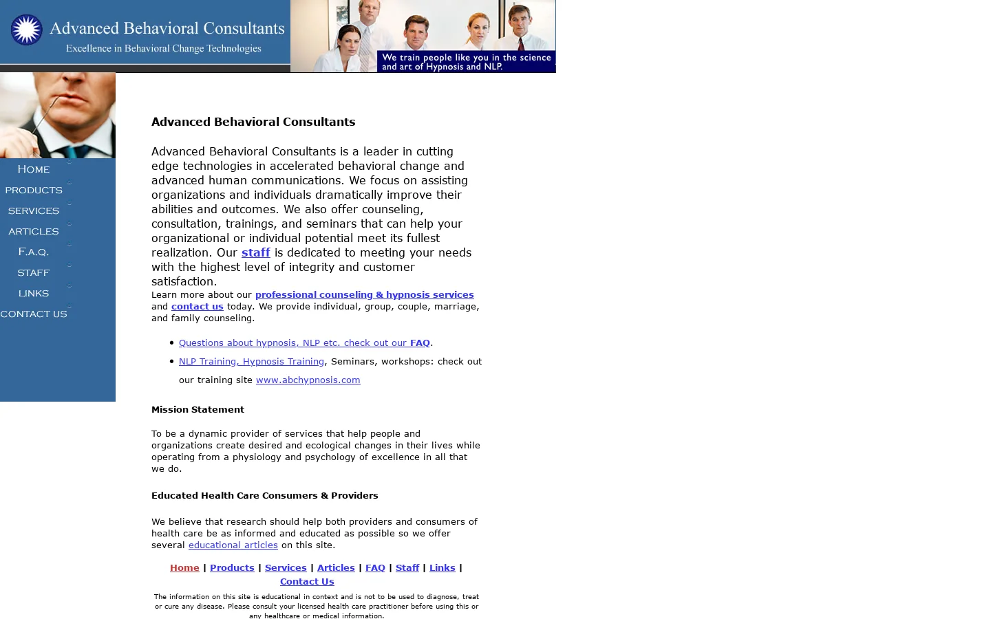 Advanced Behavioral Consultants 首页截图