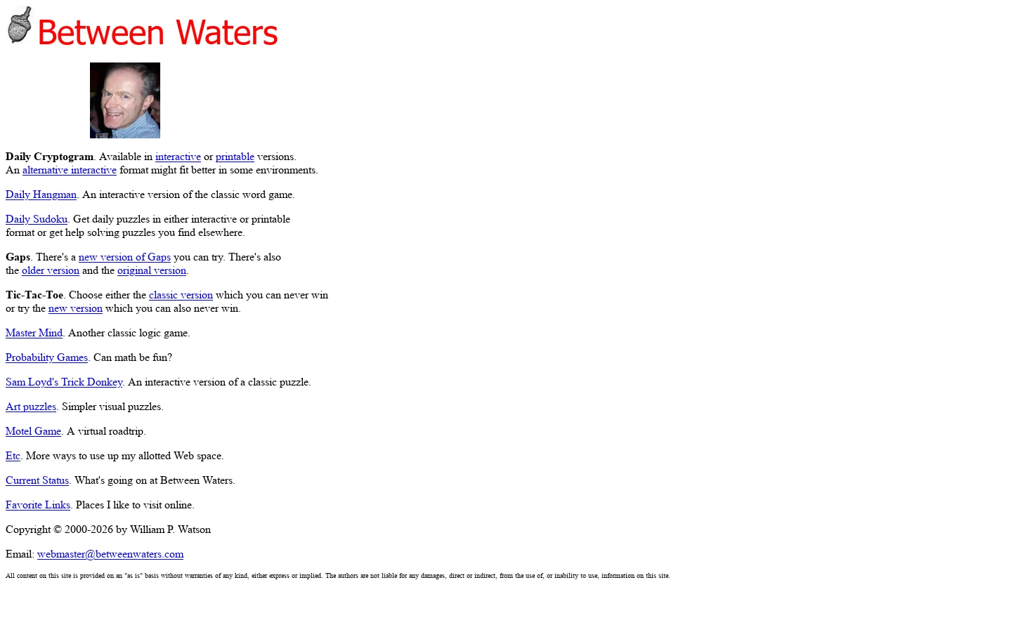 Between Waters 首页截图