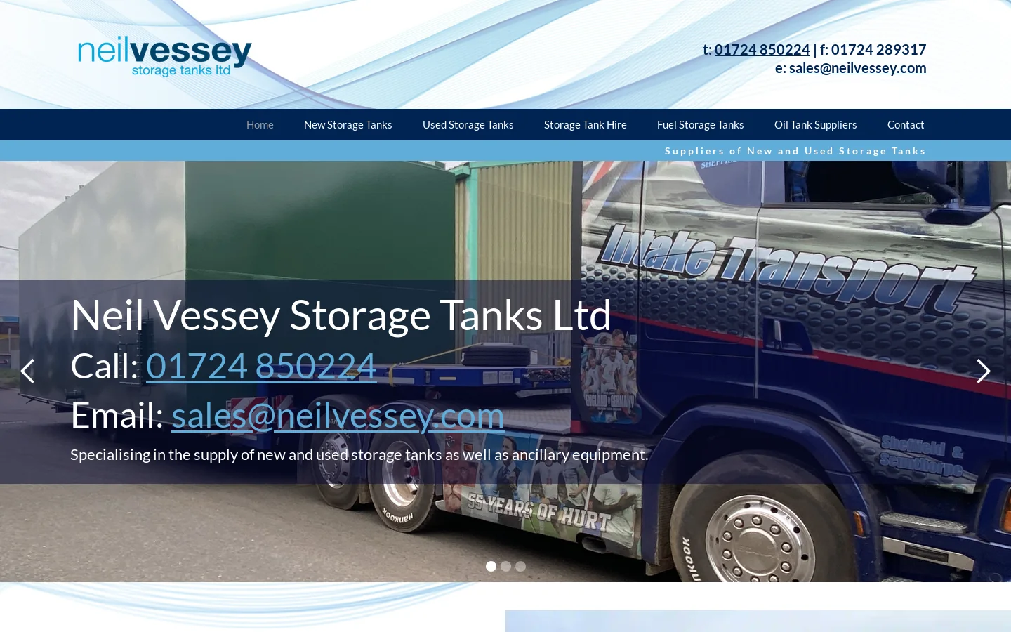 Neil Vessey Ltd 首页截图