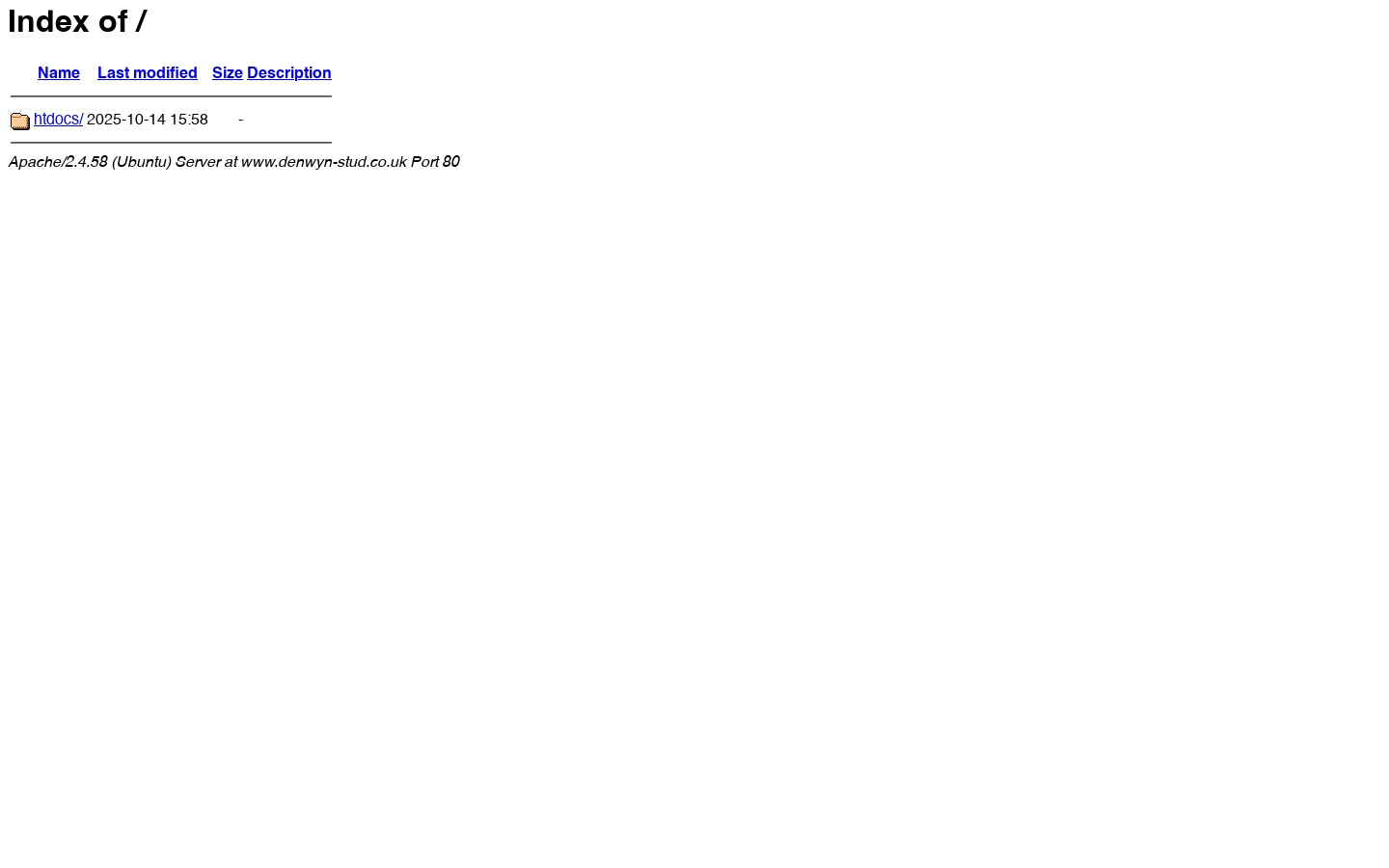 Index of / 首页截图