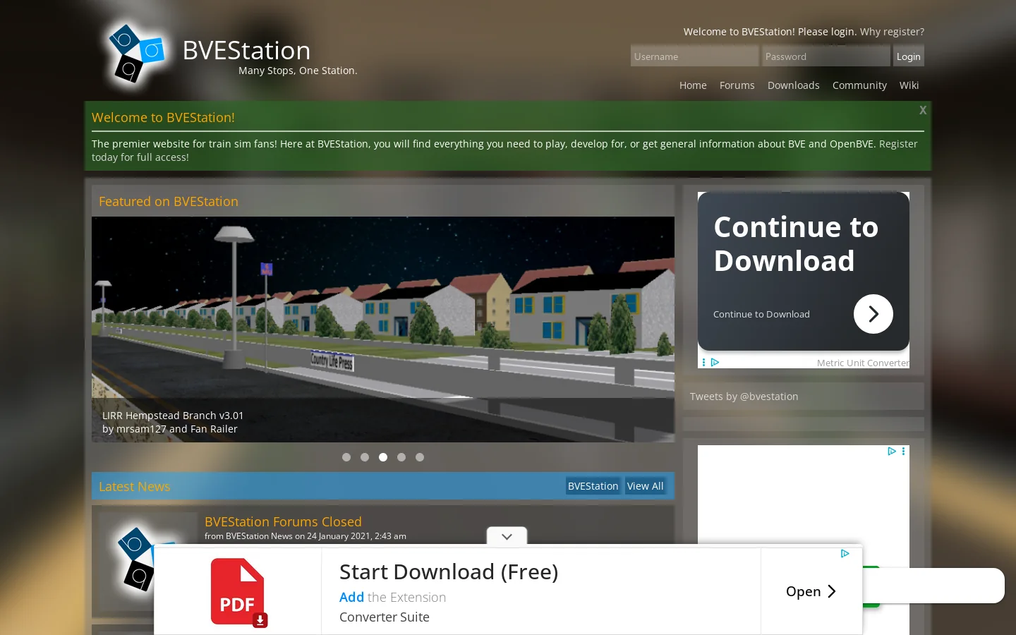BVEStation 首页截图