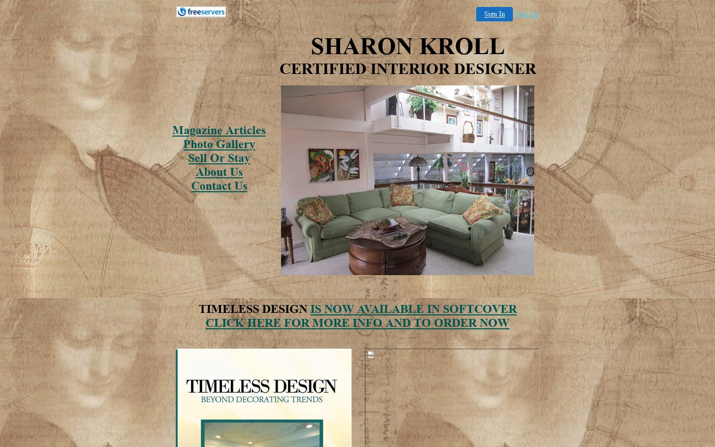 Kroll Interior Design 首页截图