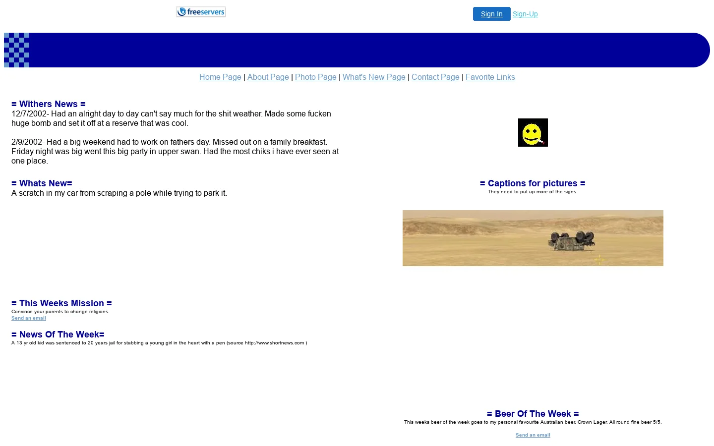 Home Page 首页截图