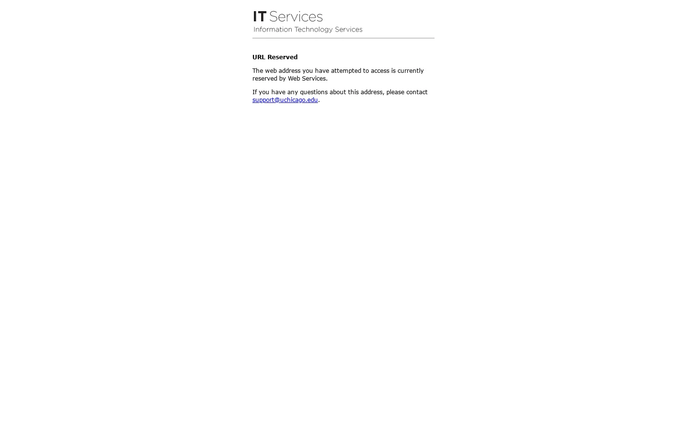 The University of Chicago 首页截图