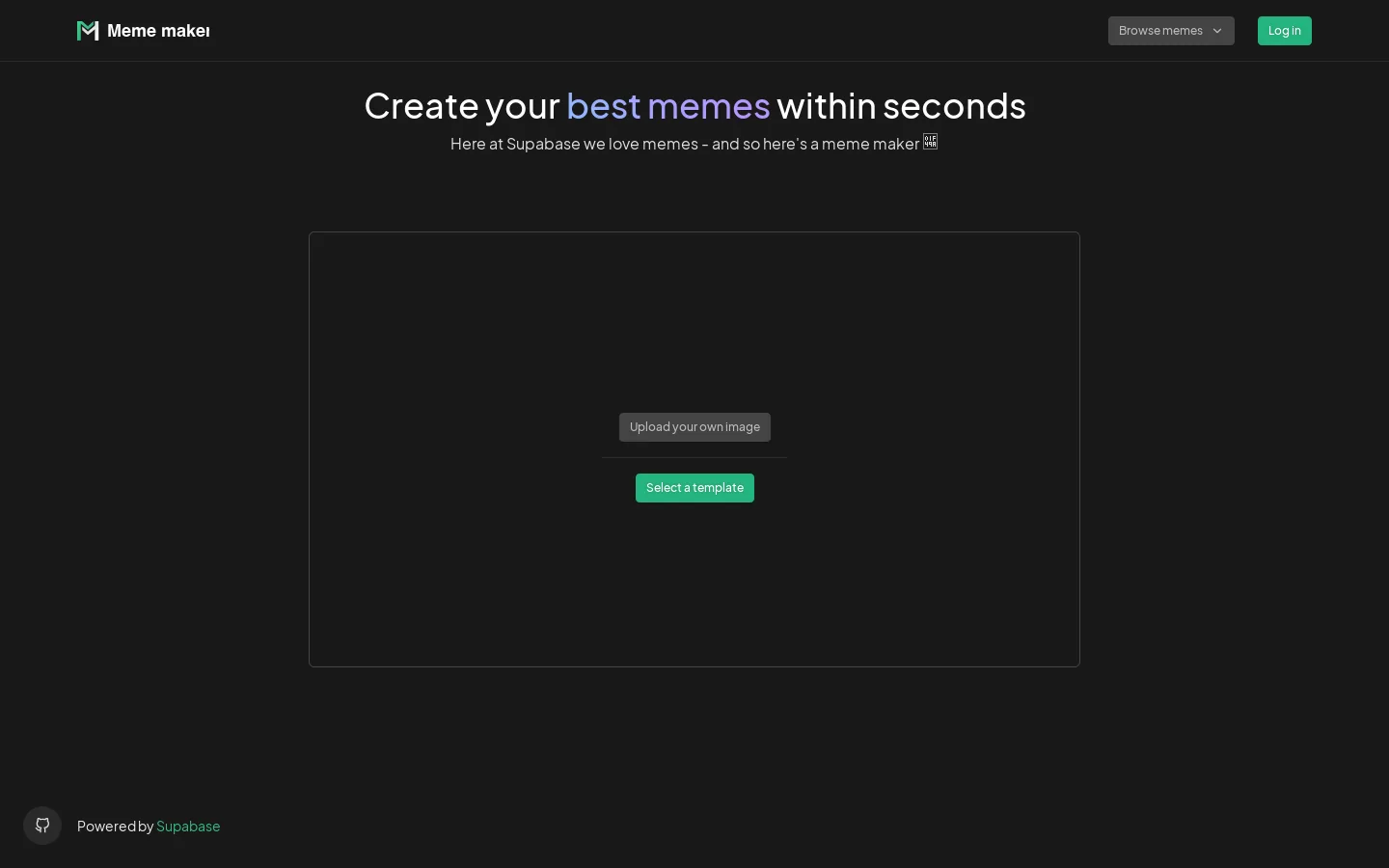 Meme Maker 首页截图