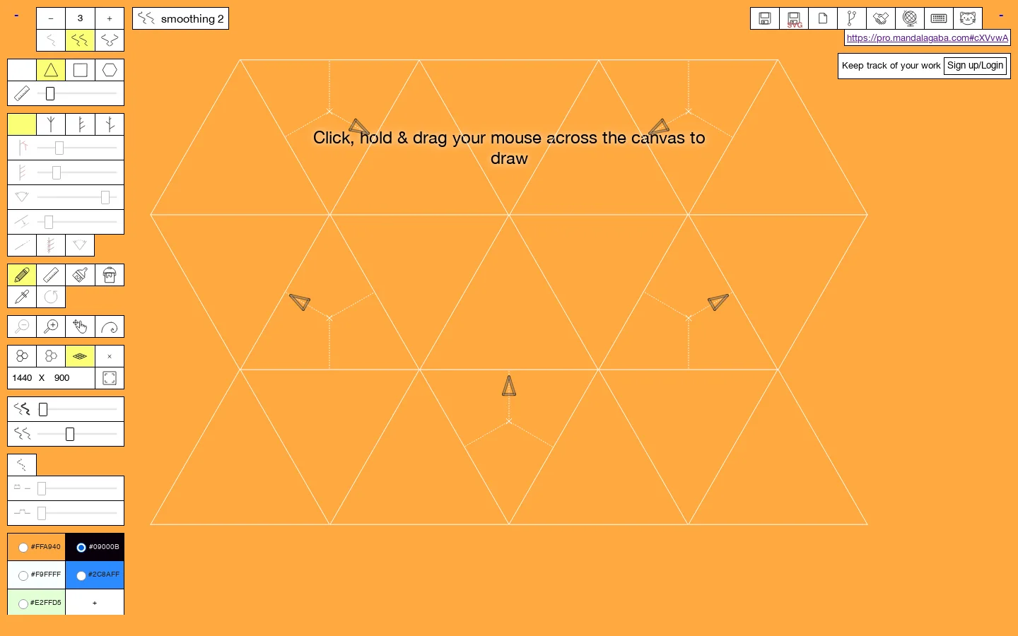 MandalaGaba - a free tool for creating Zen Geometry 首页截图