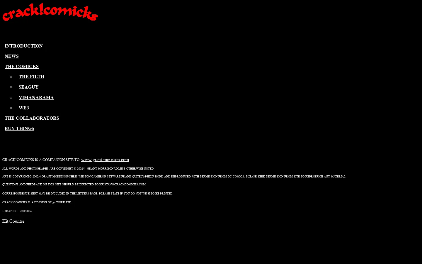 CRACK!COMICKS 首页截图