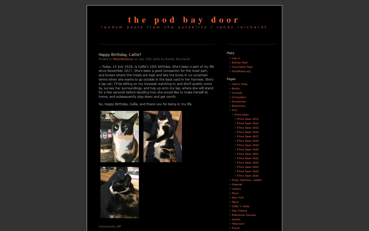 the pod bay door 首页截图