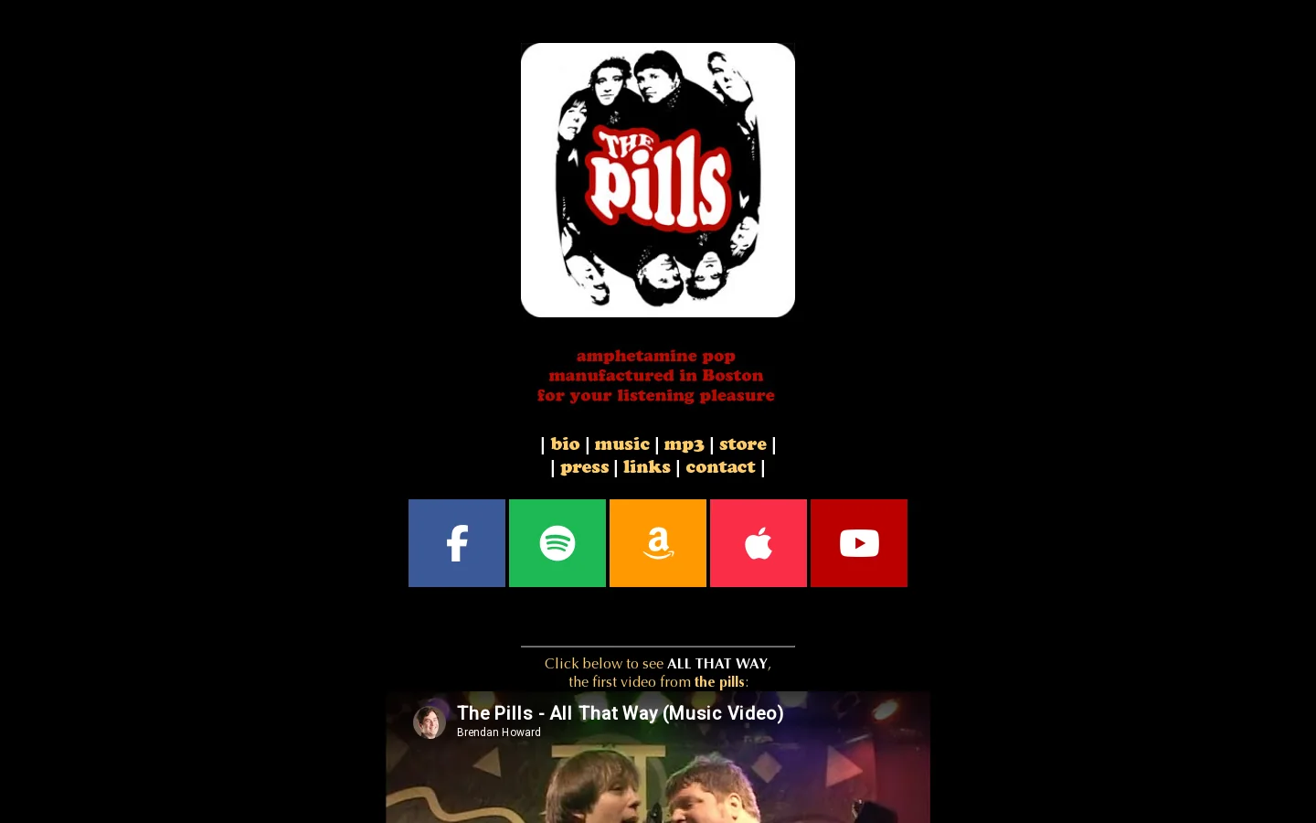 The Pills - amphetamine pop - power pop - Boston rock 首页截图