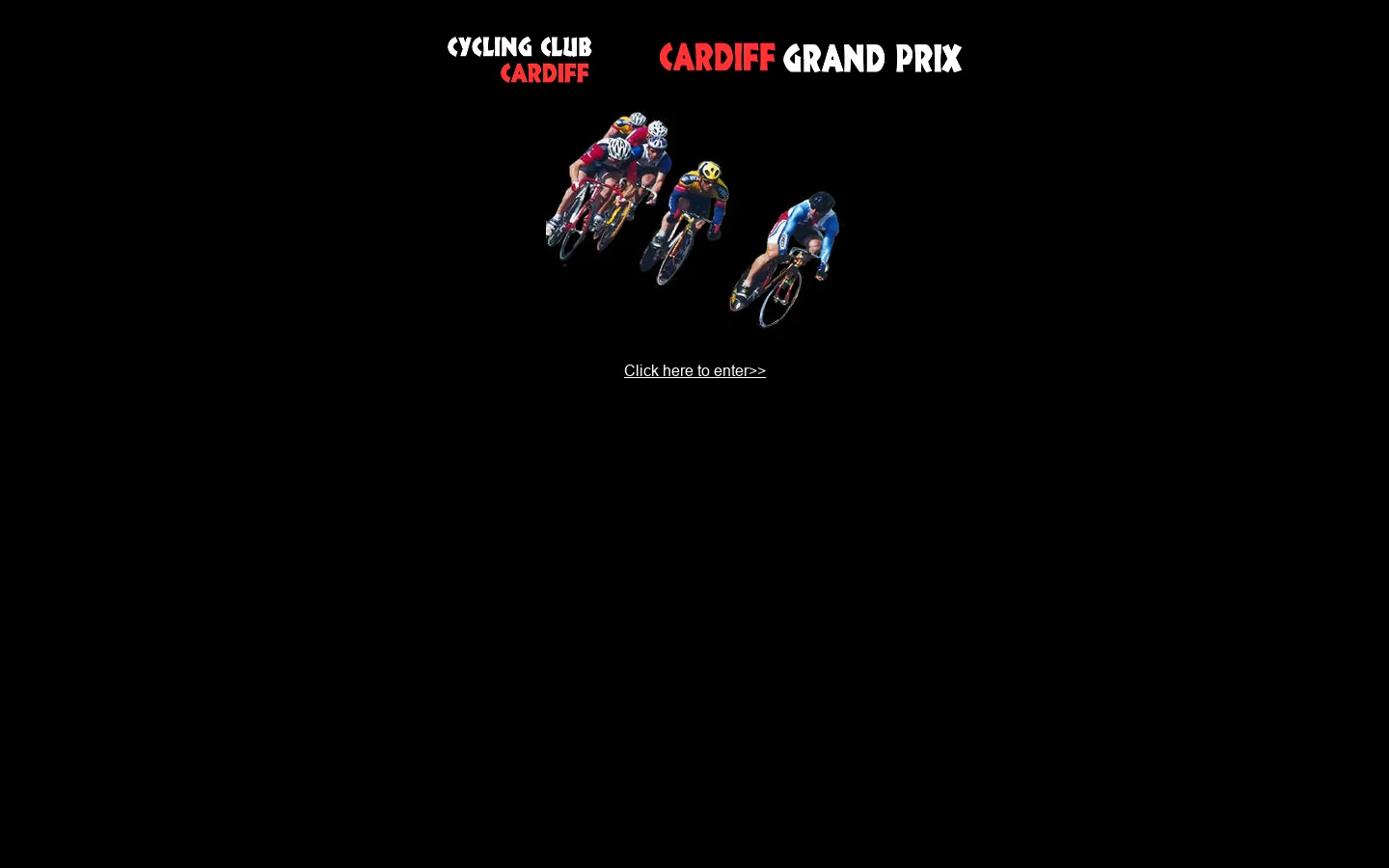 Cardiff Grand Prix International Track Cycle Race 首页截图