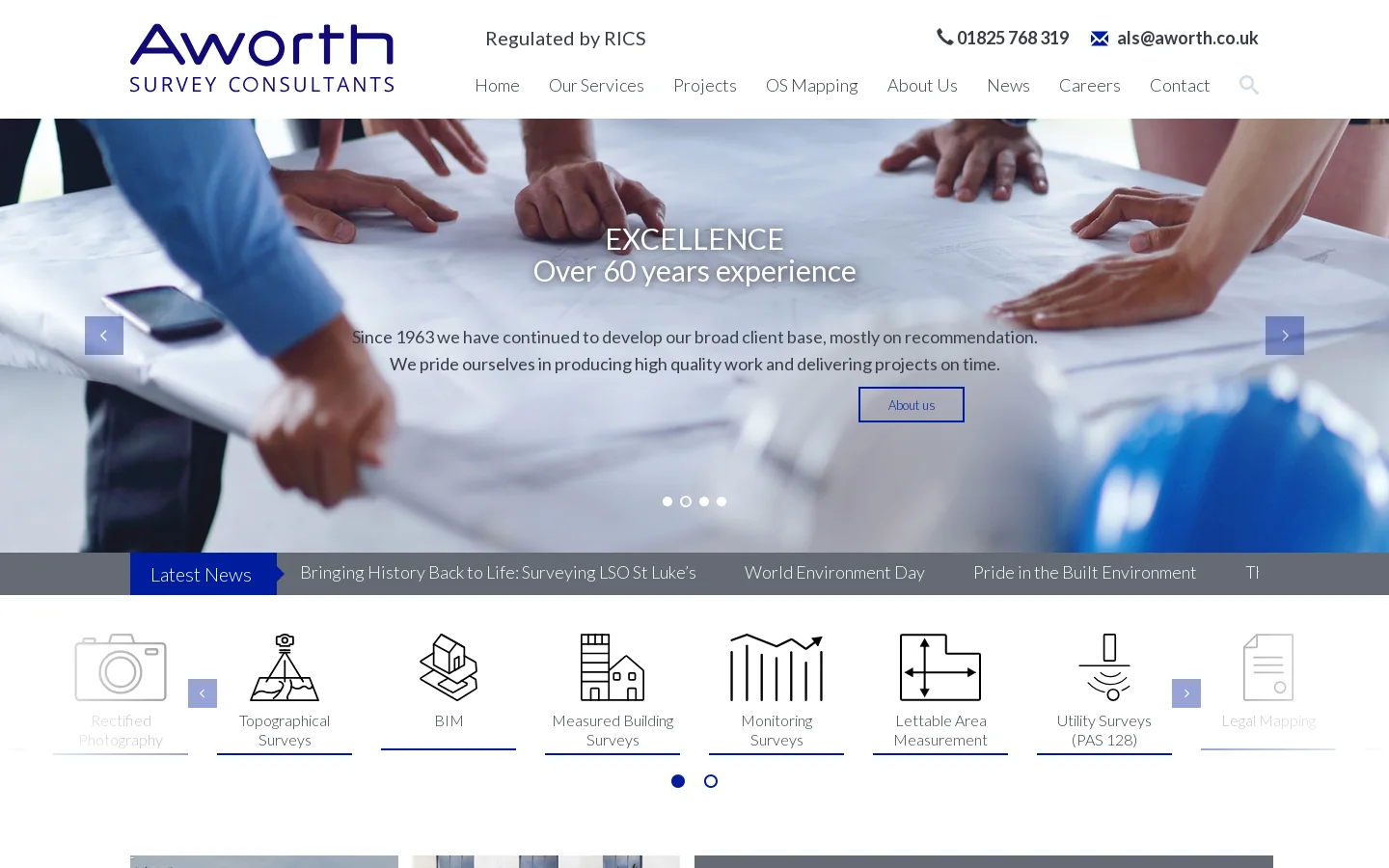 Aworth Survey Consultants 首页截图