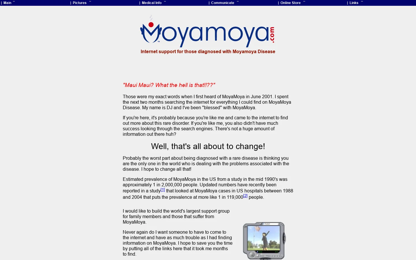 Moyamoya Disease 首页截图