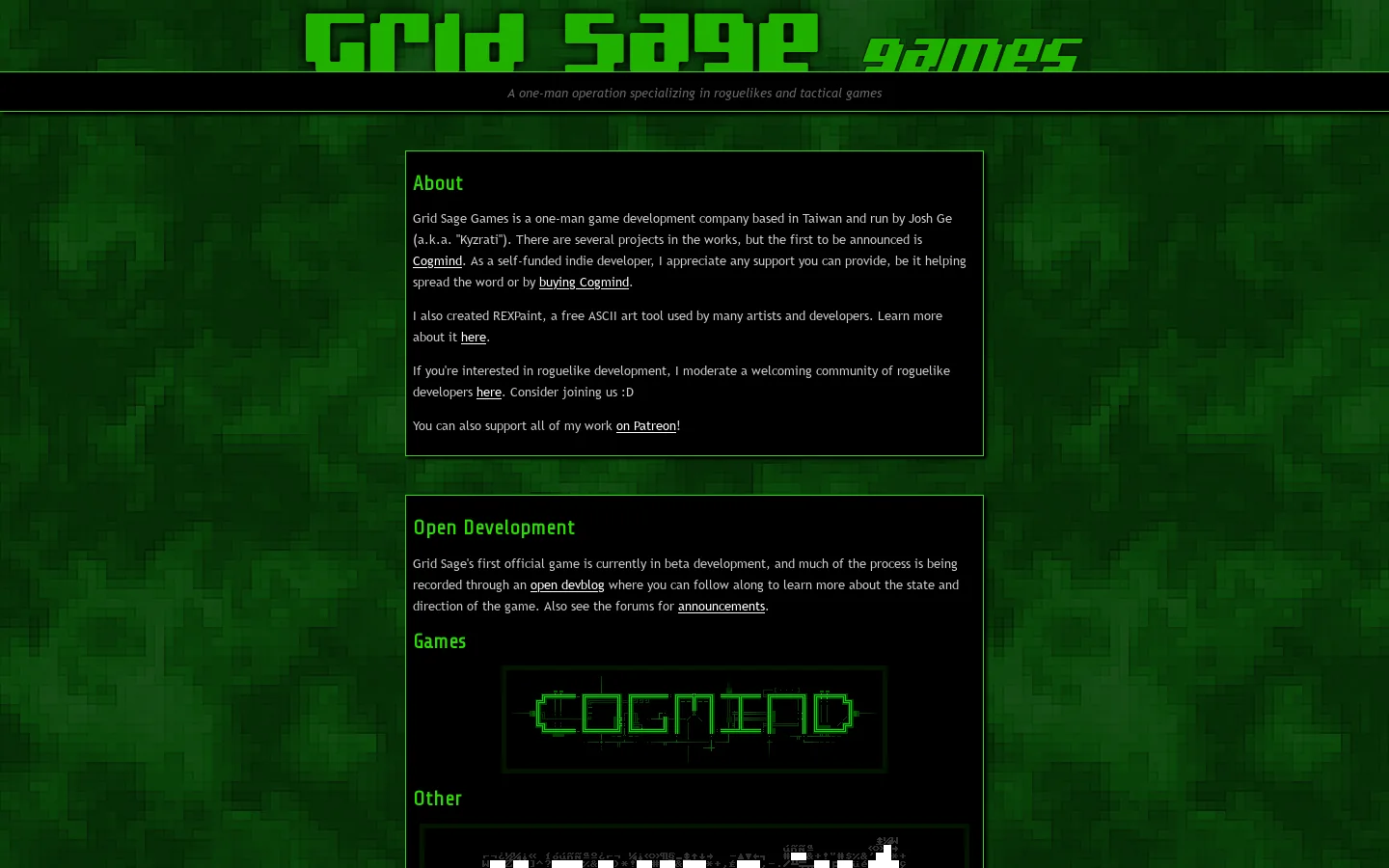 Grid Sage Games 首页截图