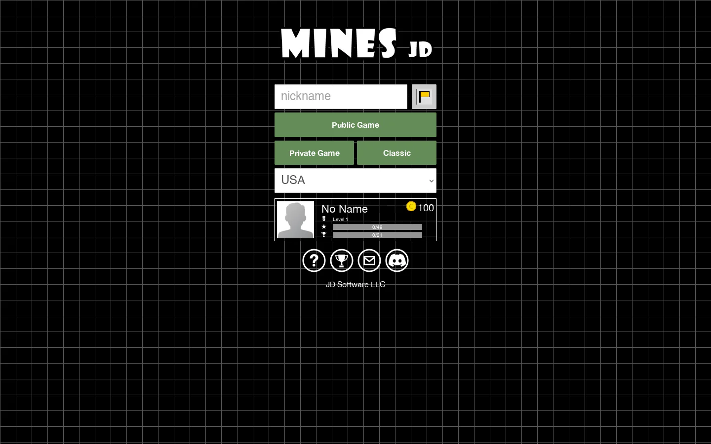 Mines JD 首页截图