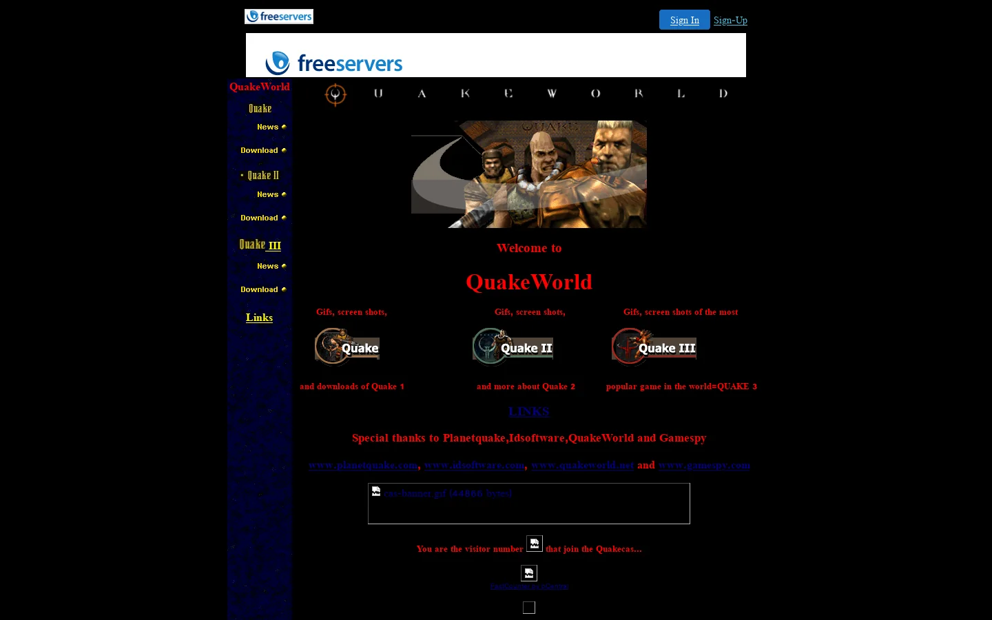 Quakeprincipal 首页截图