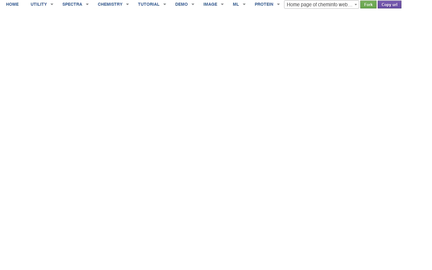 Home page of cheminfo website 首页截图