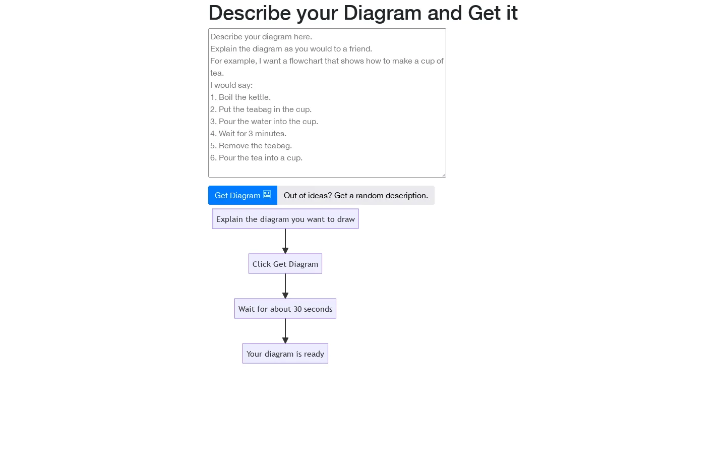 Diagramify 首页截图