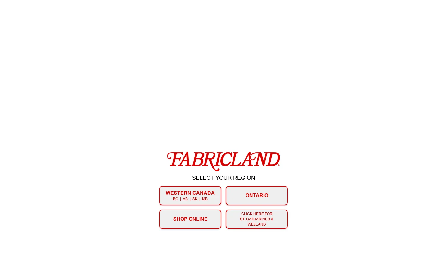 fabricland.ca 首页截图